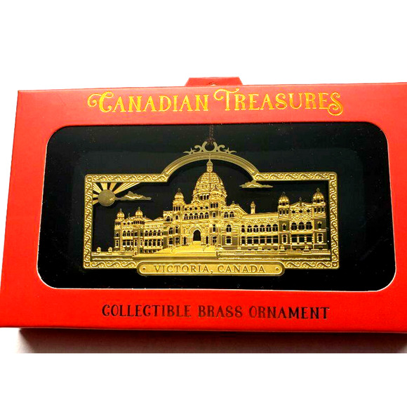 Canada Ornament Brass Victoria Parliament Bldg British Columbia - Picture 5 of 7